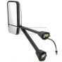 Door Mirror Power Heated Chrome with Arm Assembled - Passenger Side (Fits: Kenworth T660 T600 T370 T270 T800 Trucks)