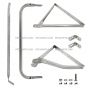 Stainless Steel Door Mirror Bracket - Passenger Side ( Fit: 1991 - 2005 Freightliner FL50 60 70 80 106 1987 - 2005 Freightliner FL112 )