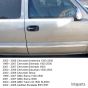 Exterior Door Handle Black - Driver Side Front ( Fits: 1999+ Chevy Avalanche Silverado 1500 2500 3500 Suburban 1500 2500 Tahoe GMC Sierra 1500 2500 3500 Yukon XL1500 XL2500 Cadillac Escalade ESV EST)