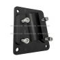 Bottom Mount Bracket for Door Mirror Arm Aluminum Black - Passenger Side ( Fit: after 2005 Peterbilt335 340 357 382 385 386 325 330 348 388 389 365 367 Truck )