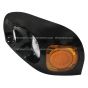 Headlight Black with LED Corner Lamp - Driver Side (Fit: Freightliner Century Truck)