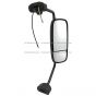 Door Mirror Chrome with Arm - Passenger Side (Fit: Mack Grantie CT713 GU713 GU813 T/A CV713 CXU613)