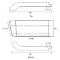 Complete 3 piece Steel Bumper Chrome ( Fit: 1992-2004 FREIGHTLINER FL50 60 70 80 )