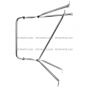 Stainless Steel Door Mirror Bracket ( Fit: 1990-2002 International 4700 4900 8100 8200 8300 1978-2002 International S1600 S1700 S1800 S1900 S2200 S2300 S2500 S2600)