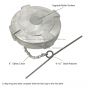 Quarter Turn Fuel Cap Aluminum for 3