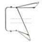Door Mirror Bracket Stainless Steel - Driver Side ( Compatible with Ford L/LN/LT Series 1970-1998 LA Series 1996-1998 Sterling L7500/L8500/L9500 Series 1999-2010 Trucks )