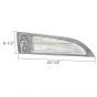 Side Hood Intake Grille Chrome & Black Mesh - Passenger Side  ( Fits: 2013 - 2021 Kenworth T680 )
