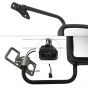 Door Mirror Power Heated Black with Arm - Passenger Side (Fit: 2002-2013 Freightliner Columbia, 2001-2010 Freightliner Coronado, 1996-2010 Freightliner Century)