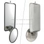 Door Mirror Wide Stainless Steel - Passenger Side ( Compatible with Freightliner FL50 60 70 80 106 1991 - 2005 & Freightliner FL112 1987 - 2005 )