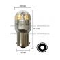 LED Replacement for 1156 Bulb Clear/White (Fits: Universal and Various Other Trucks )