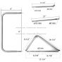 Door Mirror Mounting Bracket Arm Stainless Steel - Driver Side ( Compatible with Ford F650 F750 2000 - 2015 )