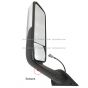 Door Mirror Power Heated Chrome - Driver Side (Fit: 2020 Freightliner Cascadia)