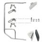 Door Mirror Mounting Bracket Arm Stainless Steel - Driver side ( Compatible with CHEVROLET T6500 T7500 T8500 GMC T6500 T7500 T8500 ISUZU FRR FSS FTR FVR FXR 1997-2010 )