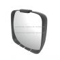 7 1/2  x 6 1/2  Wide Angle Convex Mirror Black (Compatible with International DuraStar 4300 4400 WorkStar 7300 7400 7500 7600 TransStar 8500 8600 2002 - 2017 Various Trucks with 1 1/8  DIA Mirror Arm)