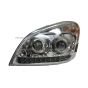Headlight with LED Strip at bottom - Driver Side (Fit: 2008 - 2015 Freightliner Cascadia Truck)
