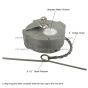 Aluminum - Quarter Turn Locking Fuel Cap for 3