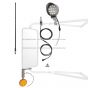 4  LED Light with Glare Shield and Mountings & 3  Round Dual Face Red/Amber Fender light with Mounting Extension & CB Antenna with Mount Bracket and cables (Fits Various West Coast Truck Mirror Arm)