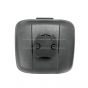 7 1/2  x 6 1/2  Wide Angle Convex Mirror Black (Compatible with International DuraStar 4300 4400 WorkStar 7300 7400 7500 7600 TransStar 8500 8600 2002 - 2017 Various Trucks with 1 1/8  DIA Mirror Arm)