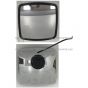 Rear View Wide Angle Mirror HEATED Chrome (Fit: Various International Truck)