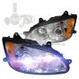 Headlight with LED Bulbs - Driver And Passenger Side (Fit: Kenworth T660 T600 T370 T270 T170 T470 T440 T700 Trucks)
