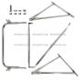 Stainless Steel Door Mirror Mounting Bracket Arm with Mounting Angles - Driver Side Fit: ( Before 2005 Peterbilt ) 377 357 359 385 375 379 281 351 330 348 Truck