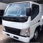 Bumper Metal White (Fit: Mitsubishi FUSO FE125, FE140, FE145, FE180, FE83D, FE84D Trucks )