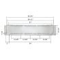 Front Cowl Panel Metal White  (Fit: Mitsubishi FUSO FE180, FE145, FE140, FE840, FE830)