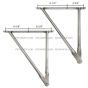 Stainless Steel Door Mirror Mounting Bracket Arm with Mounting Angles - Passenger Side Fit: ( Before 2005 Peterbilt ) 377 357 359 385 375 379 281 351 330 348 Truck