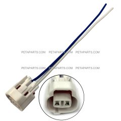 6" 2 Wire Plug 2pin Female Connector Connector for Peterbilt 579 Headlight for Hino & Mitsubishi Headlight