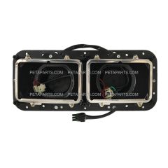 Headlight Housing Base with 3 Pin Female Connector - Driver Side (Fit: Kenworth T400 T600 T800 W900 K100 C500. Peterbilt 378 379. Western Star 4900, Freightliner FLD Classic XL)