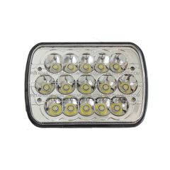 5"x 7" 15 LED Sealed High Beam/Low Beam Headlight (Fit: Universal and Various Other Trucks )