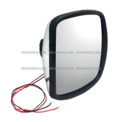 Wide Angle Mirror Chrome HEATED (Fit: 2003-2023 Freightliner 108SD 114SD M2 100 106 112 Bussiness Class)
