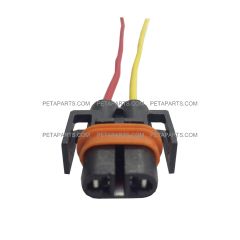 2 Wire Plug 2 Pin Female Universal Headlight for H4 Bulb for H11 and 896 Bulb