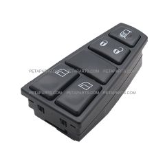 Master Window Switch for 2 Windows With Lock Control ONLY - Driver Side (Fit: 2004-2017 Volvo VNL and VNM)