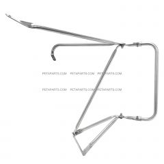 Door Mirror Mounting Bracket Arm Stainless Steel - Passenger Side ( Compatible with CHEVROLET C5500 C6500 C7500 C8500 KODIAK & GMC C4500 C5500 C6500 C7500 C8500 TOPKICK 1990-2002 )