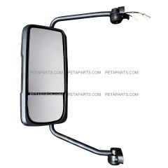 Door Mirror Chrome with Arm - Driver Side (Fit: Mack Anthem)
