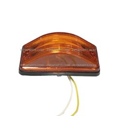 Behind Fender Cab Turn Signal Marker Light with Rubber Grommet - Amber/Amber (Fit: International 9400 9200 8100 8200 8300 4900 4700 4800 Trucks)