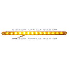 12" 14 LED Light Strip Amber/Amber for Kenworth - Peterbilt - Western Star - Freightliner FLD