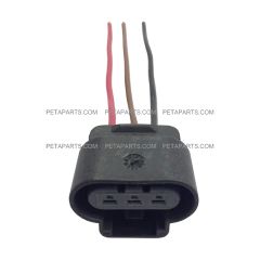 3 Wire Plug 3 Pin Female High and Low Beam Connector for Corner Lamp Sockets