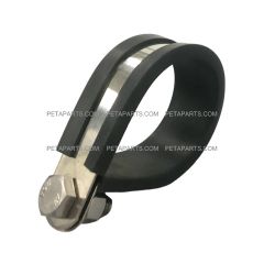1-3/4" Rubber Cushioned Stainless Steel Mounting Clamp ( Universal Fit on Tractor Loader RTV UTV )