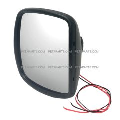 Wide Angle Mirror Black HEATED (Fit: 2003-2023 Freightliner 108SD 114SD M2 100 106 112 Bussiness Class)