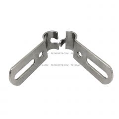 Stainless - 2-1/2" x 1-1/4" Adjustable Door Mirror Mounting Brace ( Fit: Various Truck Models )