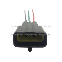 3 Wire Plug 3 Pin Male High and Low Beam Connector for Vehicles