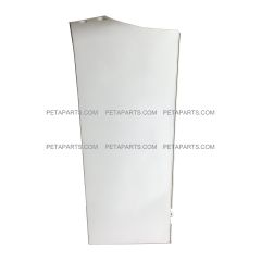 Upper Behind Cab Cabin Fairing White Plastic - Driver Side (Fit: Freightliner Cascadia Truck)