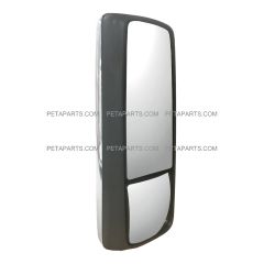 Door Mirror Power Heated Chrome Cover - Driver Side ( Fit: 2004 - 2023 Volvo VNL 2004 - 2017 Volvo VNM 2018 - 2023 Volvo VNR 2013 - 2023 Volvo VNX )