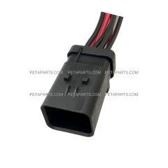8 Wire Plug 8 Pin Male Heated Connector (Fit: Kenworth 680 880 Door Peterbilt 579 567 Door Mirror and Various Other Vehicles)