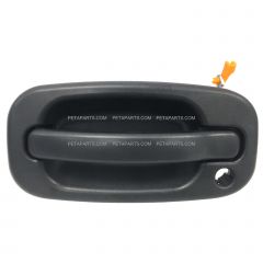 Exterior Door Handle Black - Driver Side Front ( Fits: 1999+ Chevy Avalanche Silverado 1500 2500 3500 Suburban 1500 2500 Tahoe GMC Sierra 1500 2500 3500 Yukon XL1500 XL2500 Cadillac Escalade ESV EST)