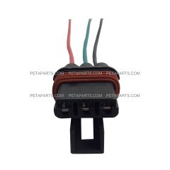 3 Wire Plug 3 Pin Female High and Low Beam Connector for Vehicles