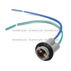 2 Wire Plug 194 Bulb Universal Socket with Pigtail (Fit: 194 Bulbs, Fod Transit Connect Tail Light)