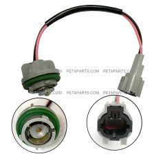 9" 2 Wire Contact Universal 1156 bulb and Round Plug 2pins Male Connector for Nissan UD Headlight